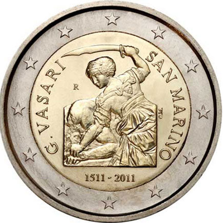 San Marino 2 € 2011 – Vasari