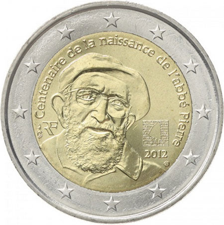 Franciaország 2 € Abbe Pierre 2012