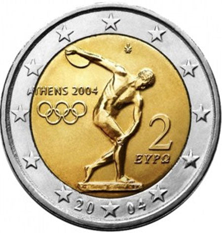 Görögország 2 € Olimpiai Játékok, Athén 2004