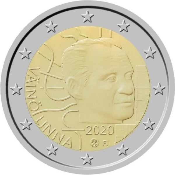 Finnország 2 € Vaino Linna 2020