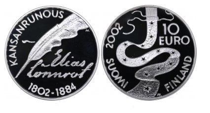 Finnország 10 € Eljas Lonnrot 2002