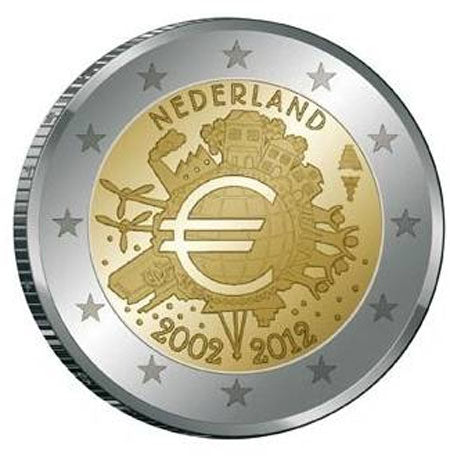 Hollandia 2 € 10 éves Euro 2012