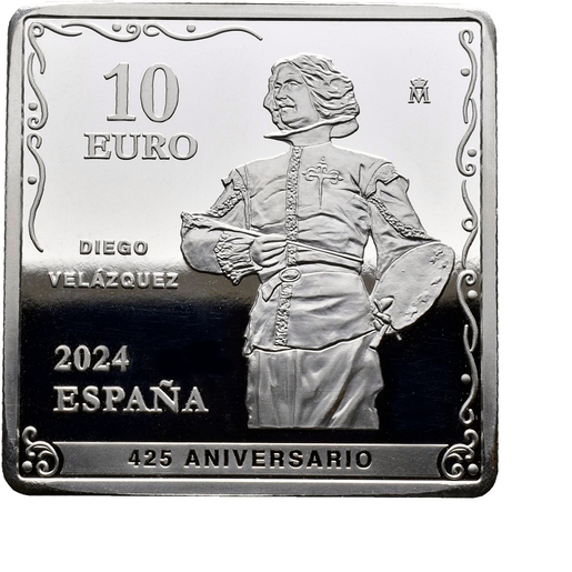 Spanyolország 10 € "Velázquez 425. évfordulója" (VENUS ESPEJO) 2024 ezüst