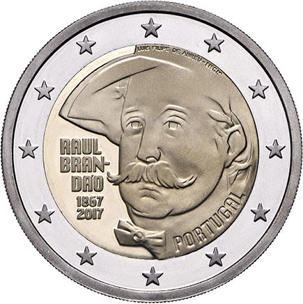 Portugália 2 € 150 éve Raul Brandão Proof 2017 születése óta
