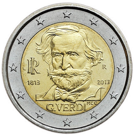 Olaszország 2 € Verdi 2013