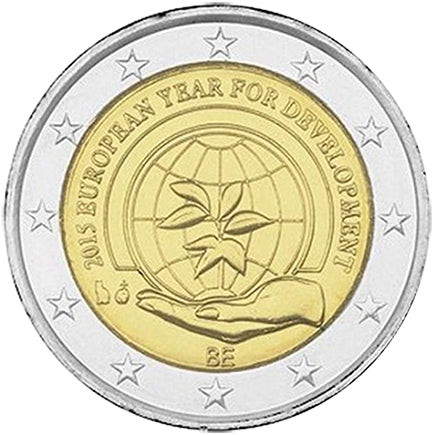 Belgium 2 € A Fejlődés Európai Éve 2015