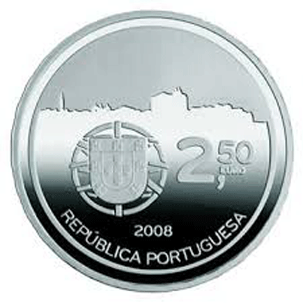 Portugália 2,50 € Porto történelmi központja 2008