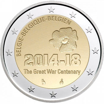 Belgium 2 € 100 éves első világháború, 2014