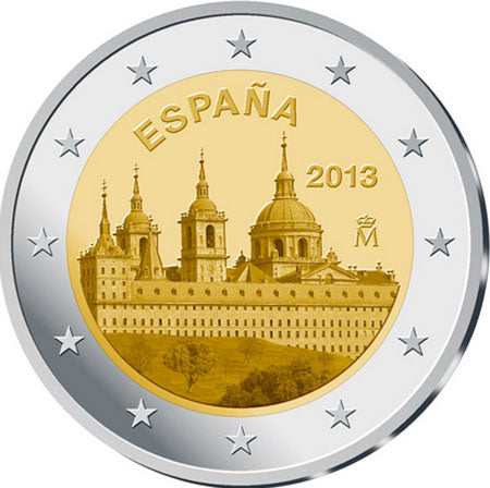 Spanyolország 2 € Escorial 2013
