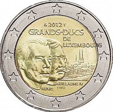 Luxemburg 2 € IV. Vilmos 2012
