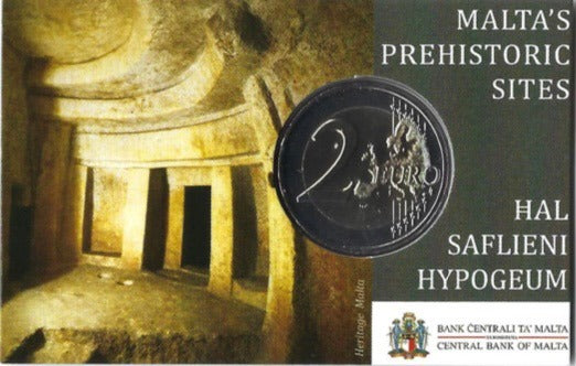Málta 2 € Hal Saflieni Hypogeum 2022 érmekártya
