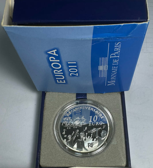 Franciaország 10 € Prata Proof Music Festival 2011
