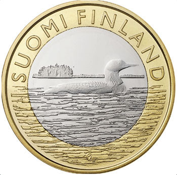 Finnország 5 € Savonia Grebe 2014