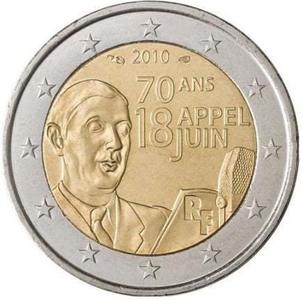 Franciaország 2 € Charles Gaulle 2010