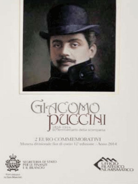 San Marino 2 € Bnc Giacomo Puccini 2014
